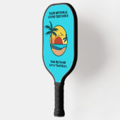 Tropisch strand Sunset Pickleball Paddle (Links)