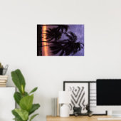 Tropisch strand Sunset Poster (Thuiskantoor)