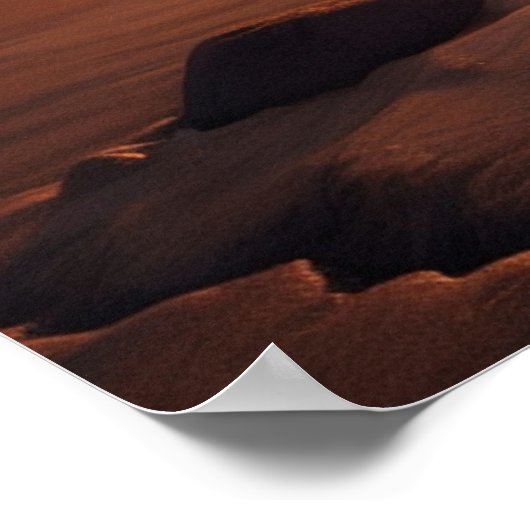 Tropisch strand Sunset Poster (Hoek)