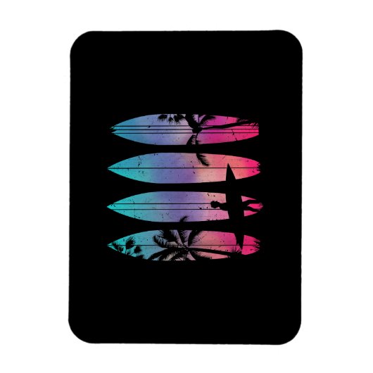 Tropisch strand Surf Surfboard Surfred Surfer Ocea Magneet (Verticaal)