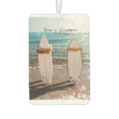 Tropisch strand, surfplank luchtverfrisser (Achterkant)