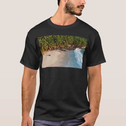 Tropisch strand t-shirt (Voorkant)