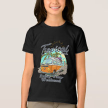 Tropisch strand T-shirt ontwerp