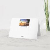 Tropisch strand Tahiti Sunset Kaart (Achterkant)