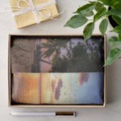 Tropisch strand Tahiti Sunset Tissuepapier (Geschenk)