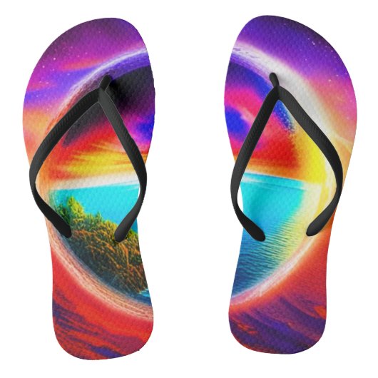 Tropisch strand teenslippers (Voetbed)