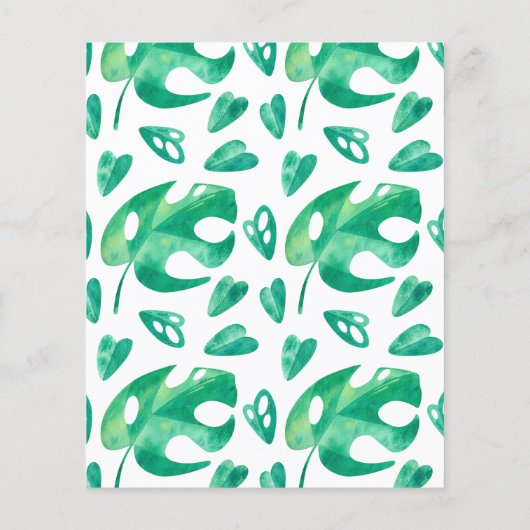 Tropisch strand thema bruidsfeest trivia vraag flyer (Achterkant)