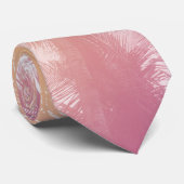 Tropisch strand thema palmbomen stropdas (Opgerold)