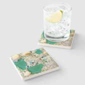 Tropisch strand Theme Drink Coasters Stenen Onderzetter (Zijkant)
