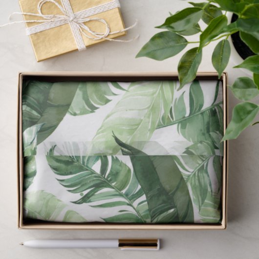 Tropisch strand tissuepapier (Geschenk)