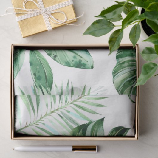 Tropisch strand tissuepapier (Geschenk)