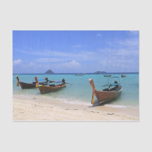 Tropisch strand tissuepapier (Voorkant)