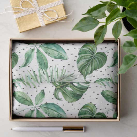 Tropisch strand tissuepapier (Geschenk)