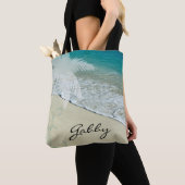 Tropisch strand tote bag (Dichtbij)