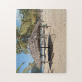 Tropisch strand Trinidad en Tobago. Legpuzzel (Verticaal)