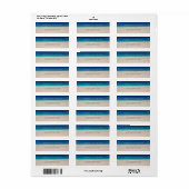 Tropisch strand Turquoise Ocean Etiket (Full Sheet)
