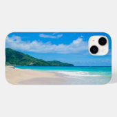 Tropisch strand, Turquoise Water, Blue Sky Case-Mate iPhone Case (Achterkant (horizontaal))
