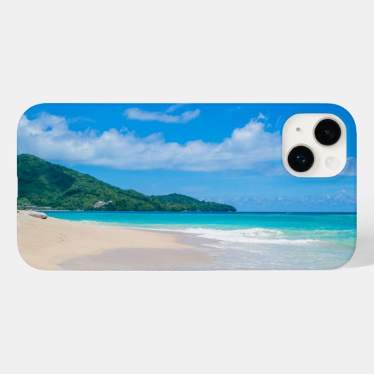 Tropisch strand, Turquoise Water, Blue Sky Case-Mate iPhone Case (Achterkant (horizontaal))