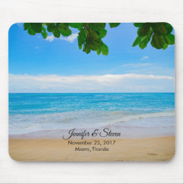 Tropisch strand Vacation Island Wedding Muismat