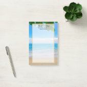 Tropisch strand Vacation Island Wedding Post-it® Notes (Kantoor)
