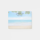Tropisch strand Vacation Island Wedding Post-it® Notes (Voorkant)
