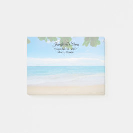 Tropisch strand Vacation Island Wedding Post-it® Notes