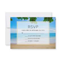 Tropisch strand Vacation Island Wedding RSVP