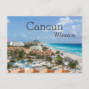Tropisch strand Vacature Cancun Mexico Briefkaart