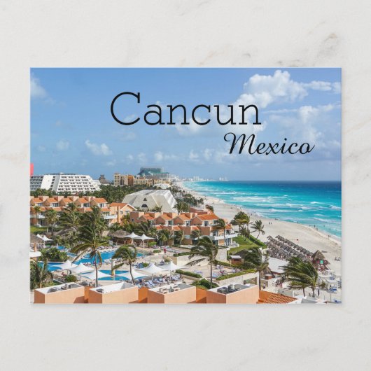 Tropisch strand Vacature Cancun Mexico Briefkaart (Voorkant)