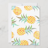 Tropisch strand van Birthday Party Kaart (Achterkant)