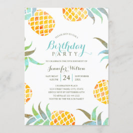 Tropisch strand van Birthday Party Kaart