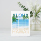 Tropisch strand van de Aloha Hawaii-eilanden Briefkaart (Staand voorkant)
