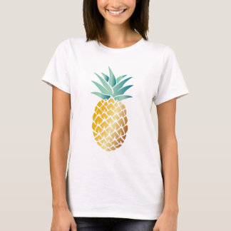 Tropisch strand van Hawaiian Pineapple T-shirt
