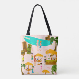 Tropisch strand van Pool Tote Bag