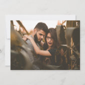 Tropisch strand Verloving Foto bruiloft Save The Date (Achterkant)