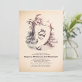 tropisch strand | Verlovingsfeest Kaart (Staand voorkant)