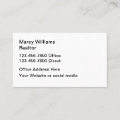 Tropisch strand visitekaartje (Achterkant)