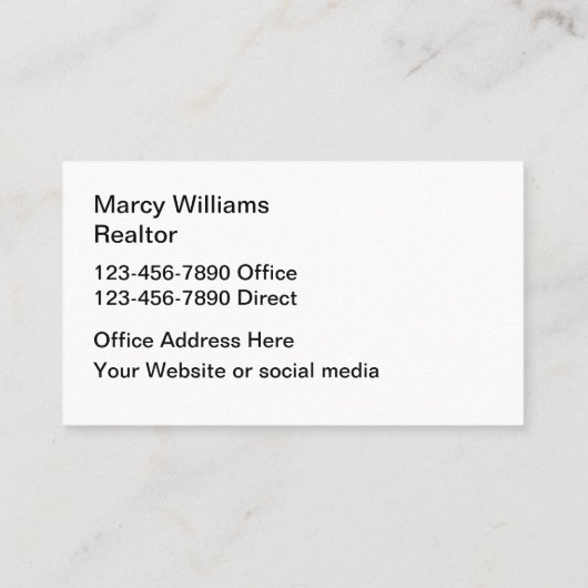 Tropisch strand visitekaartje (Achterkant)