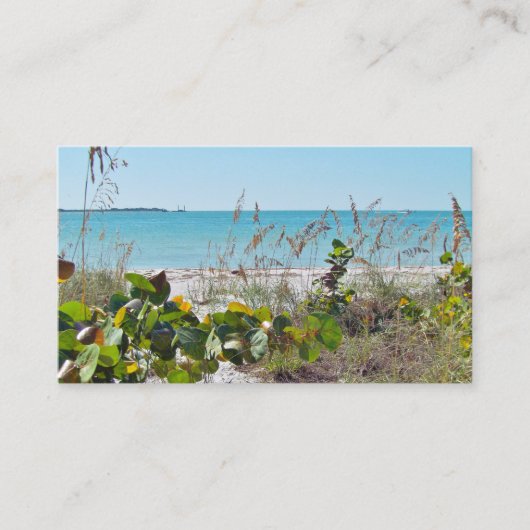 Tropisch strand Visitekaartje (Voorkant)