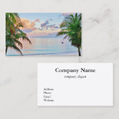Tropisch strand Visitekaartje (Voorkant / Achterkant)