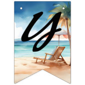 Tropisch strand vlaggetjes (Eerste vlag)