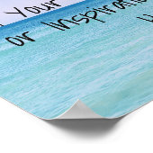 Tropisch strand voor herstel van oceaangolven poster (Hoek)