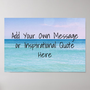 Tropisch strand voor herstel van oceaangolven poster