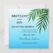 Tropisch Strand (vraag me om jullie namen in het z Kaart (Achterkant)