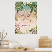 tropisch strand vrijgezellenfeest welkom poster (Keuken)