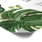 Tropisch strand vrijgezellenweekend Itinerary  Poster (Hoek)