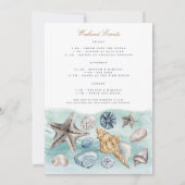 Tropisch strand vrijgezellenweekend uitnodiging  (Achterkant)