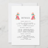 Tropisch strand vrijgezellenweekendtrip kaart (Achterkant)