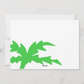 Tropisch strand warme wensen feestdagenkaart (Achterkant)