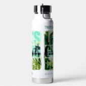 Tropisch strand waterfles (Links)